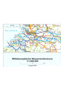 Mitteleuropäische Wasserstraßenkarte