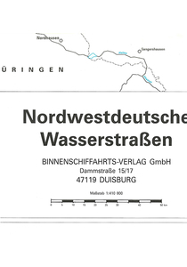 Karte der nordwestdeutschen Wasserstraßen