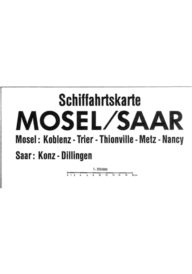 Schifffahrtskarte Mosel/ Saar