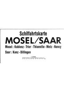 Schifffahrtskarte Mosel/Saar